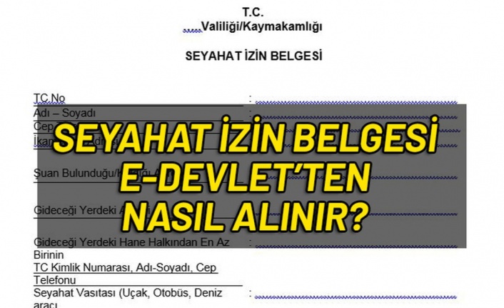 Seyahat İzin Belgesi Nasıl Alınır? E-Devlet Seyahat İzin Belgesi Alma İşlemleri!