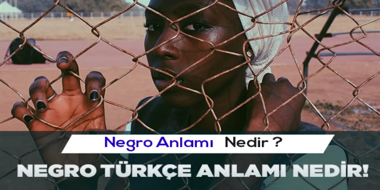 Negro ne demek? Negro Türkçe anlamı nedir?
