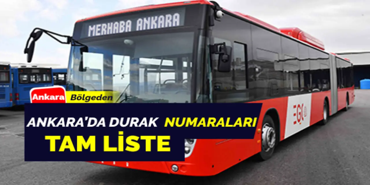 Ankara Durak Numaraları Neler?