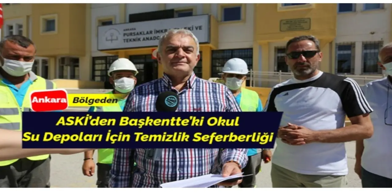 ASKİ’den Su Depoları İçin Temizlik