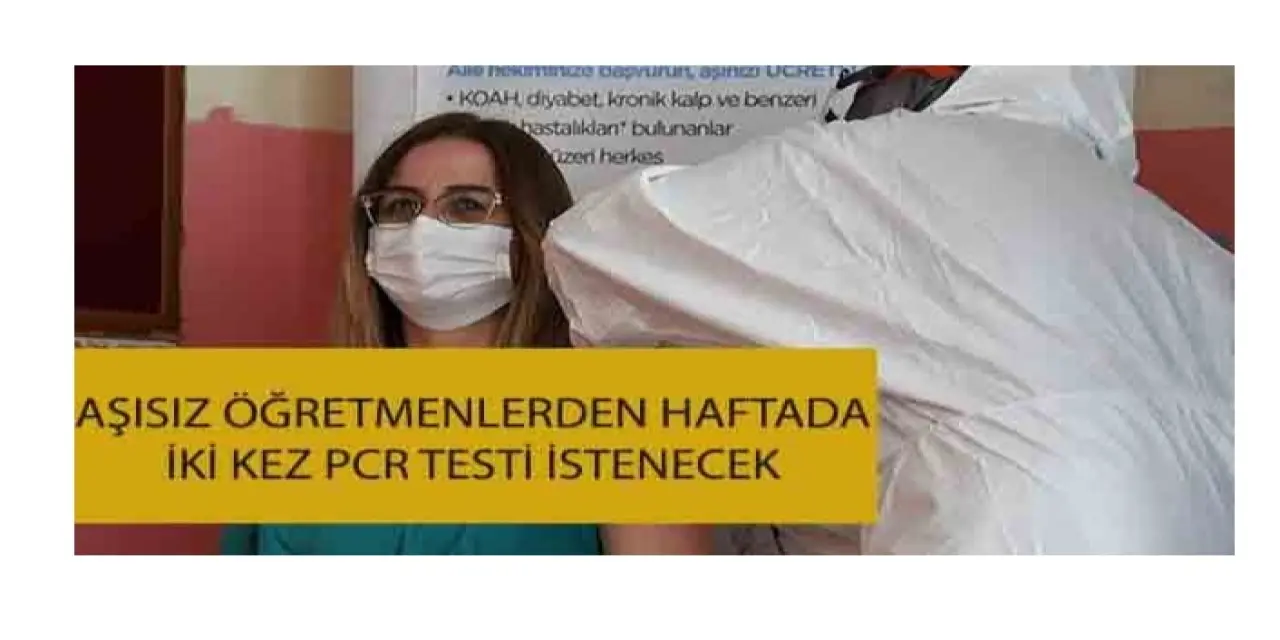 Aşısız Öğretmenler İçin Yeni Düzenleme
