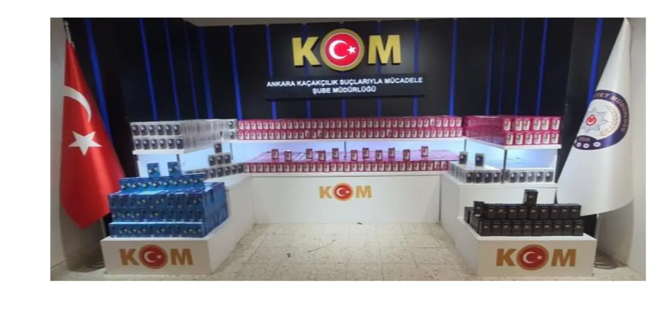 Ankara'da kaçak telefon ve telefon aksesuarı operasyonu