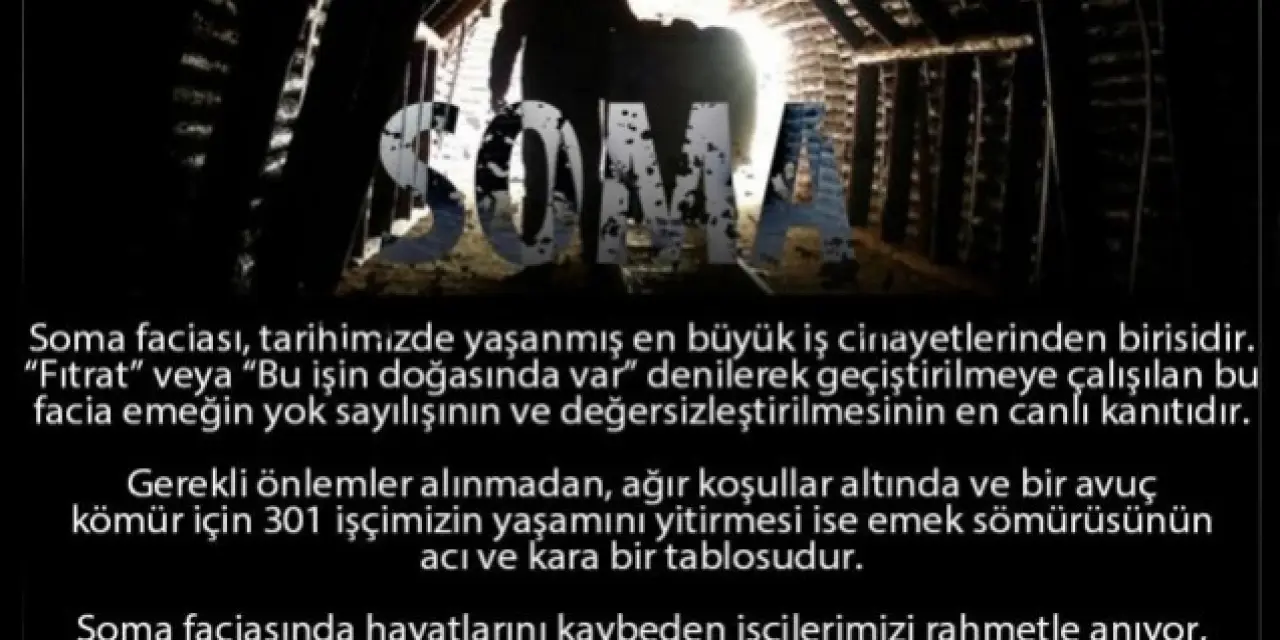 Ankara Barosu Soma Katliamının yıl dönümünde açıklama yaptı