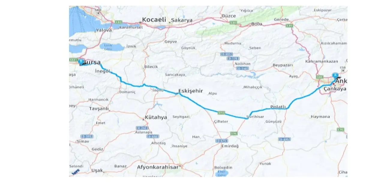 Ankara Bursa Arası Kaç Km? Ankara Bursa Arası Kaç Saat? Ankara Bursa Yol Tarifi, Ankara Bursa Otobüs ve Uçak Bileti Fiyatları…