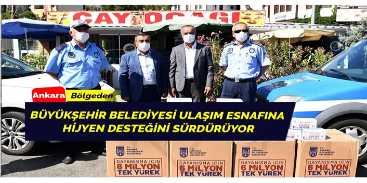 Ulaşım Esnafına Hijyen Desteği