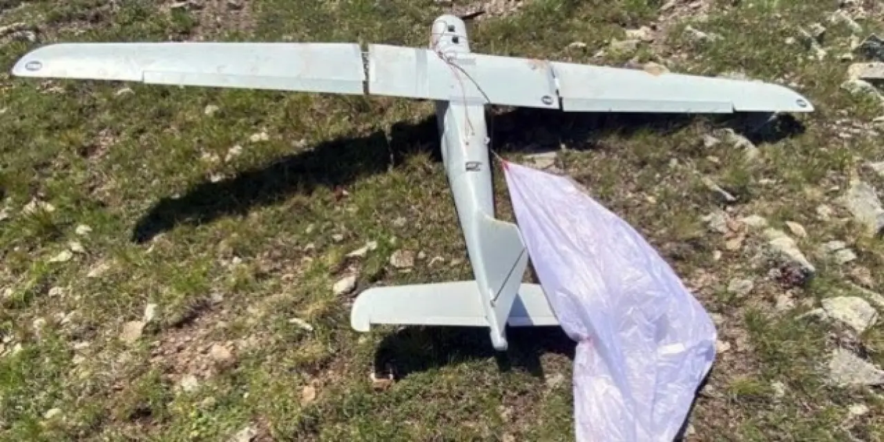 Gümüşhane'de Rus insansız hava aracı yaylaya düştü